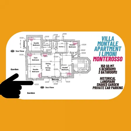 Montale Historical I Limoni Apartment Monterosso al Mare